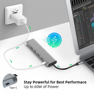 MacBook Pro / Air Ipad Pro USB C Adapter 6 In 1 With 4K HDMI Output