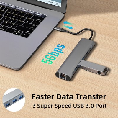 Portable Data 3.0 Mini USB Hub Extension For Laptop IMac Pro MacBook Air Notebook