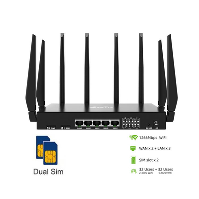CPE Wireless Mobile 4g LTE OpenWRT Unlocked Dual Sim Card Router Portable