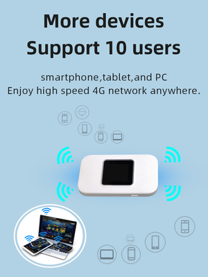 MTK Chipset 4G Mobile Hotspot Portable Lightweight Wireless Router With WPA/WPA2-PSK Security