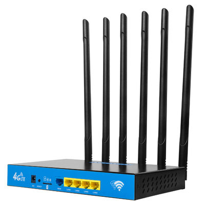 Industrial 1200Mbps WiFi Router 6 Antenna Wireless 4G LTE Router