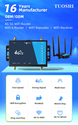 Caravan Motorhome RV Wireless 4G Router LTE FDD 2 LAN RJ45 Industrial Portable