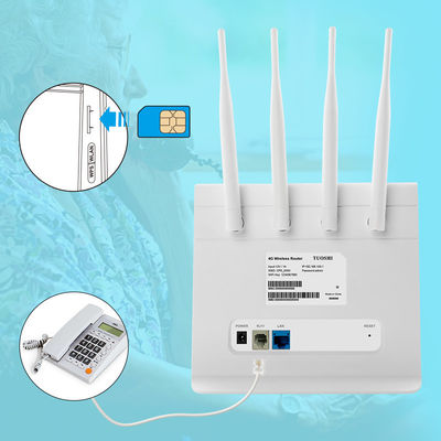 5dbi Antenna LTE Router Volte 1200Mbps 4G Sim Card Slot Router